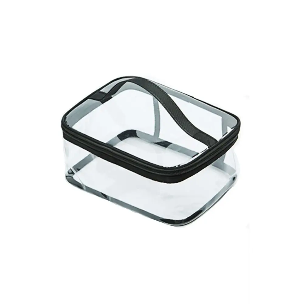 

Simple Toiletry Bag Makeup Organizer TPU Female Travel Storage Bag Transparent Cosmetic Bag Makeup Case Bath Storage