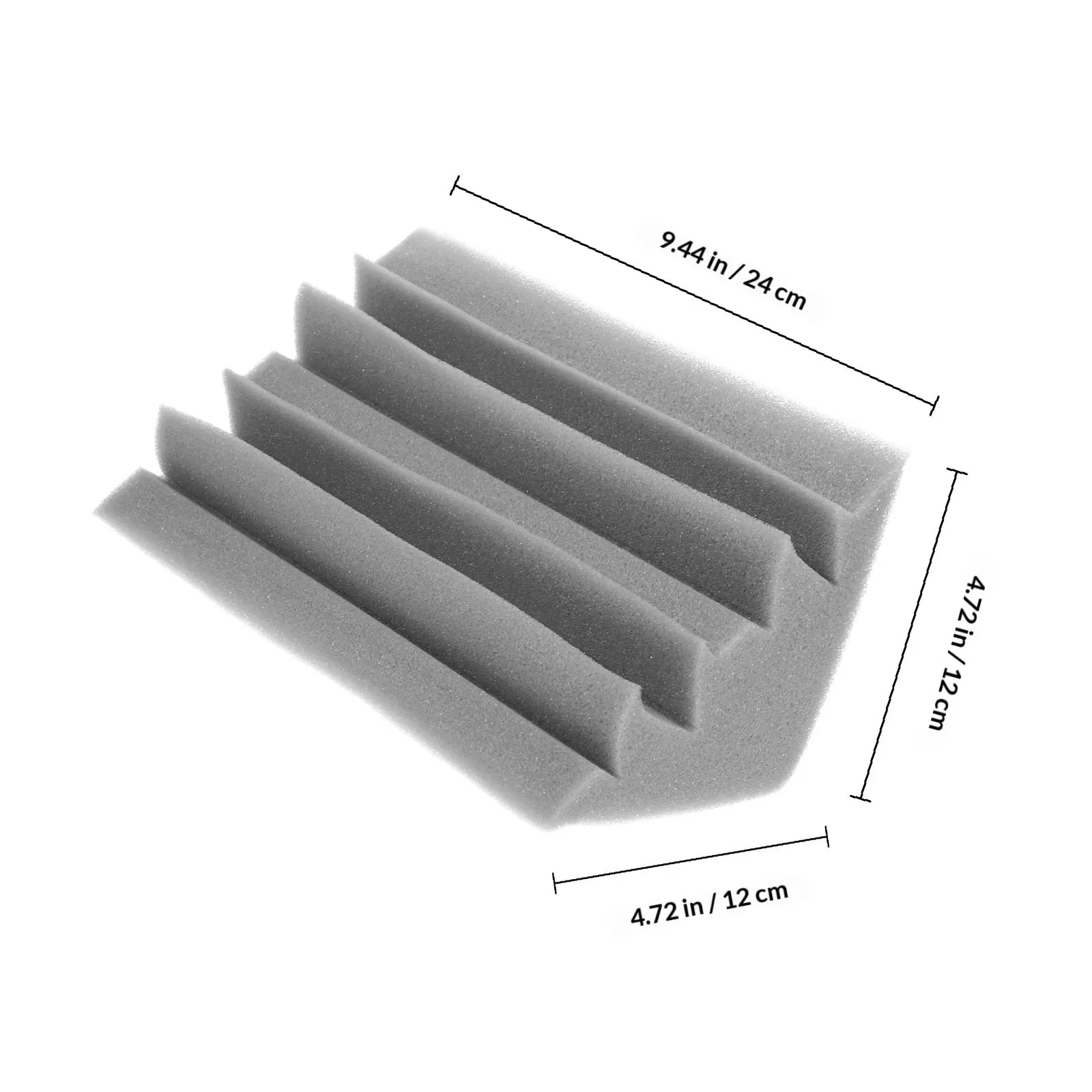 3 Piezas de Paneles Acústicos de Espuma Absorbente de Sonido para Esquina, Material para Control Acústico en Estudios de Grabación