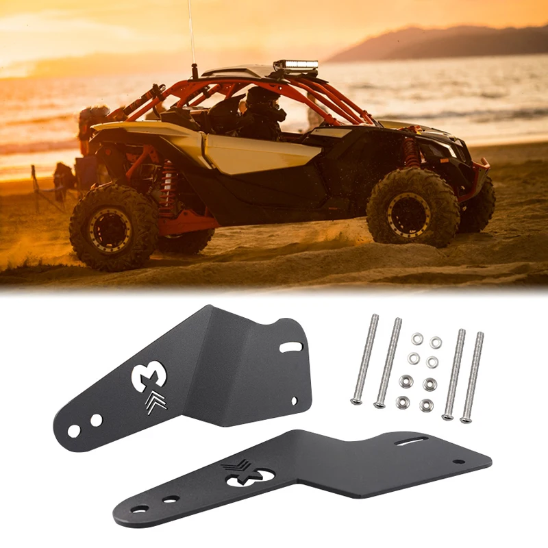 X3 50 Inch Light Bar Roof Mounting Bracket Upper Windshield Light Bar Mounting Holder For Can-am Maverick X3 2017-2023