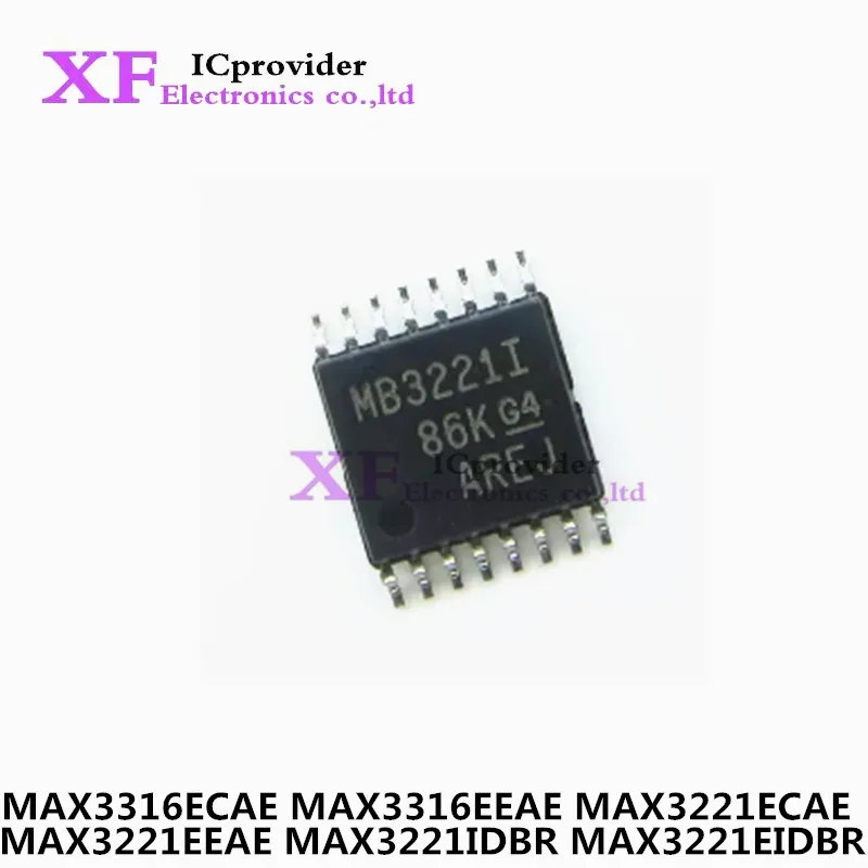 10Pcs New MAX3316ECAE MAX3316EEAE MAX3221ECAE MAX3221EEAE MAX3221IDBR MAX3221EIDBR SOP-16     Free Shipping