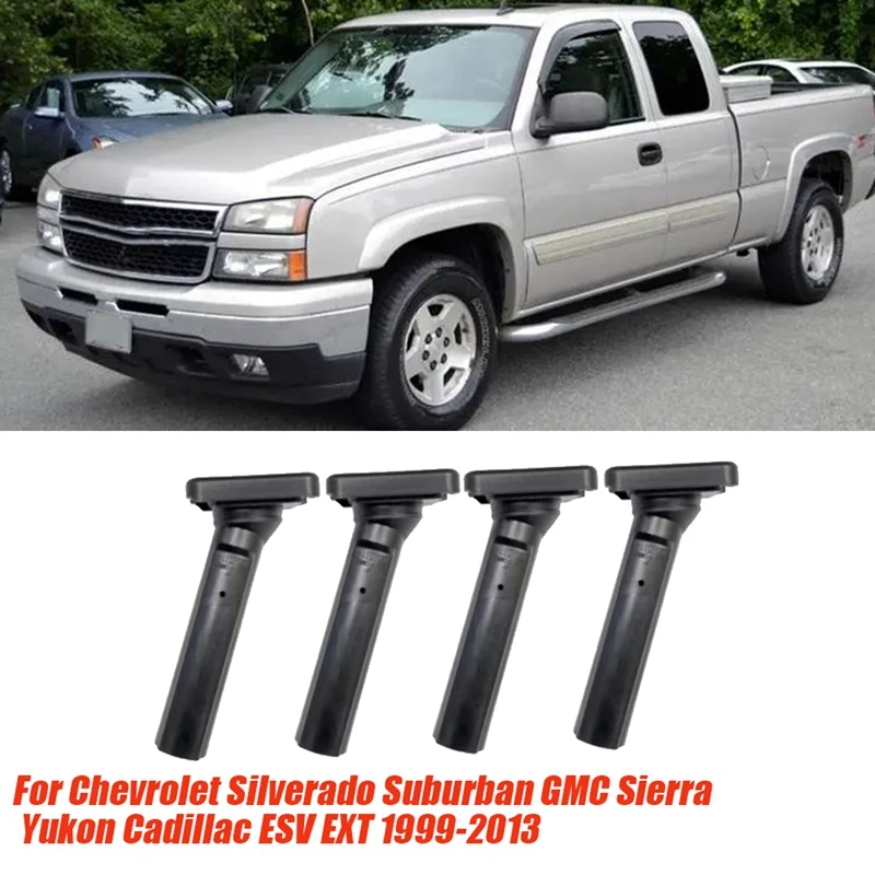 4Pcs Spare Tire Carrier Lock Cylinder Case 15182986 For Silverado Sierra 1999-2007 Rear Bumper Tire Lock Cover 15761817 Parts