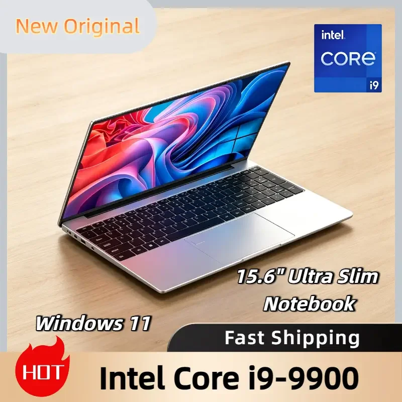 2026 NEW Intel Core i9 9900 14.1 Inch Laptop 32GB RAM 2TB SSD Windows 11 Ultra Slim Gaming Gamer Office Notebook 1920x1080