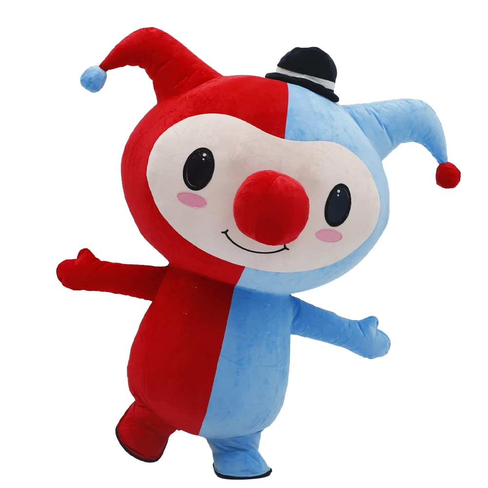 

Funny Joker Inflatable Costume Mascot Parade Adult Character Cosplay Carnival Halloween Party Event Plush Set