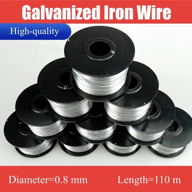 UNDEROOF Galvanized Iron Wire with a Diameter of 0.8 MM and a Length of 110 Meters for Automatic Rebar Tying Machine