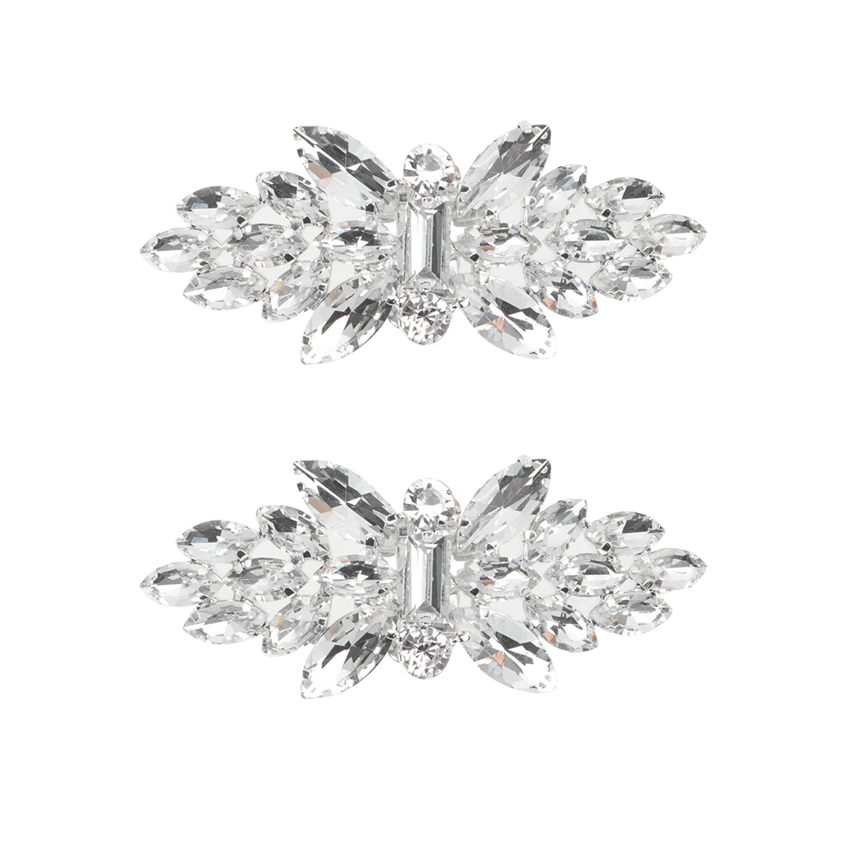 

Glass Shoe Buckle Clips for Women Decorative Crystal Wedding Banquet Bride Shoe Decoration Flats Boots Sandals Pumps