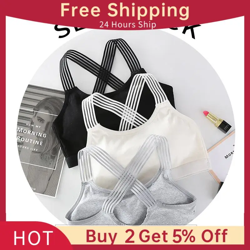 Frauen Yoga Sport-Bh Frauen Stoßfest Sexy Back Sport Bhs Atmungs Athletisch Fitness Lauf Gym Weste Tops Sportswear