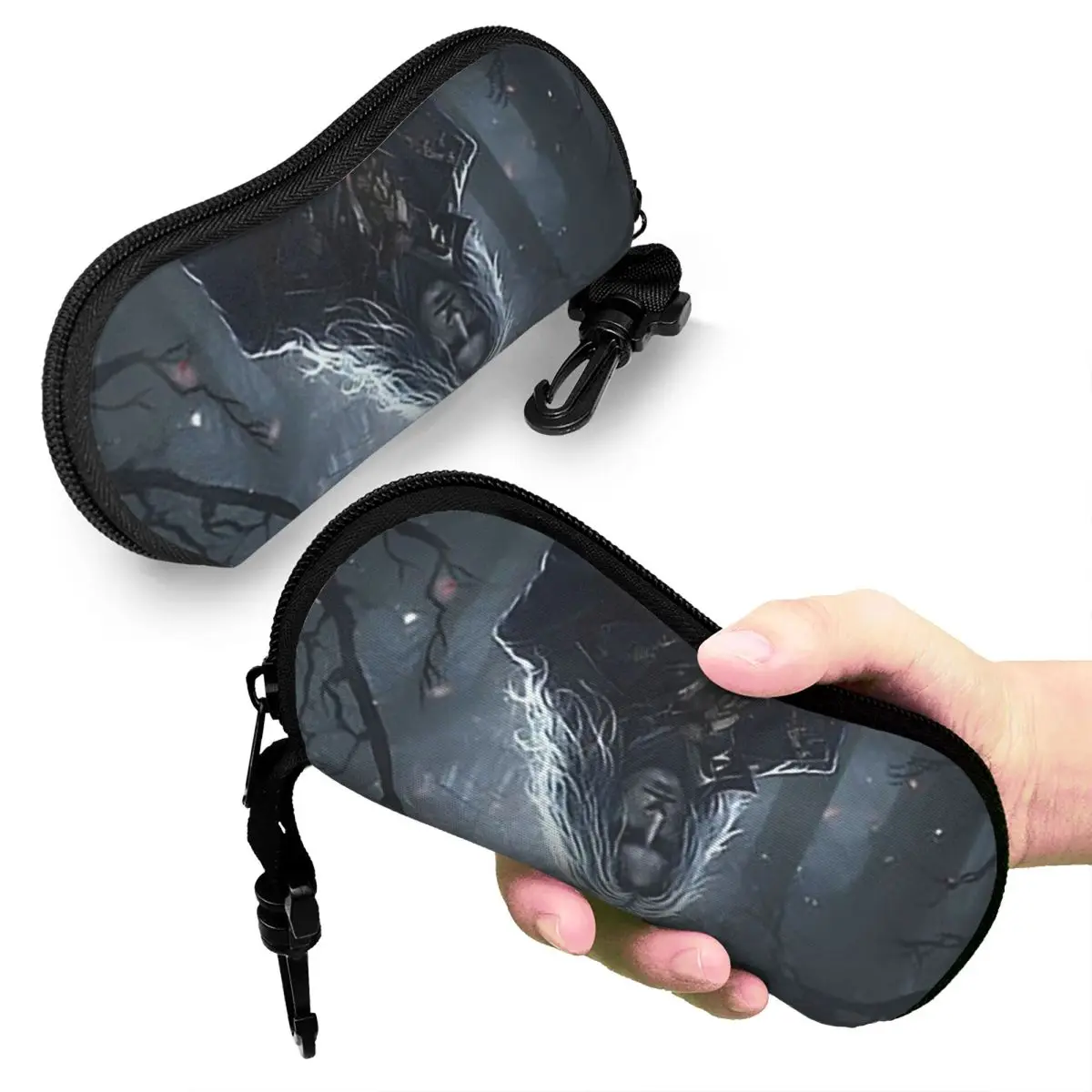 

Alucard Vampire Game Shell Glasses Case Portable Sunglasses Box Women Men Soft Eyeglasses Bag Pouch