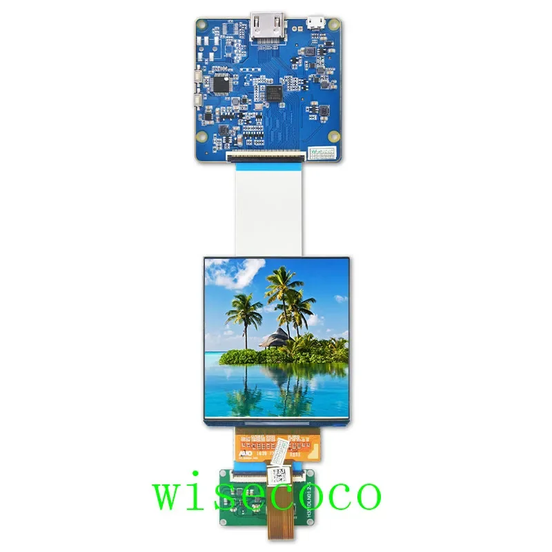 

3.81 Inch AMOLED Dual LCD 1080*1200 OLED Display MIPI Drive Board 90HZ for DIY VR Set Wisecoco