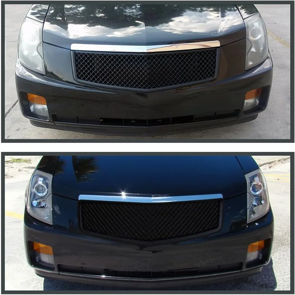 튜닝 프론트 후드 그릴 매트 블랙 2003-2007 캐딜락 CTS V 호환