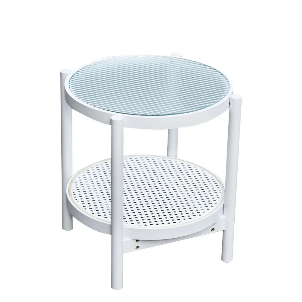 //Modern Round Bamboo Side Tables Are Sturdy And Durable Use Coffee Tables And The End Tables Are Easy To Assemble.