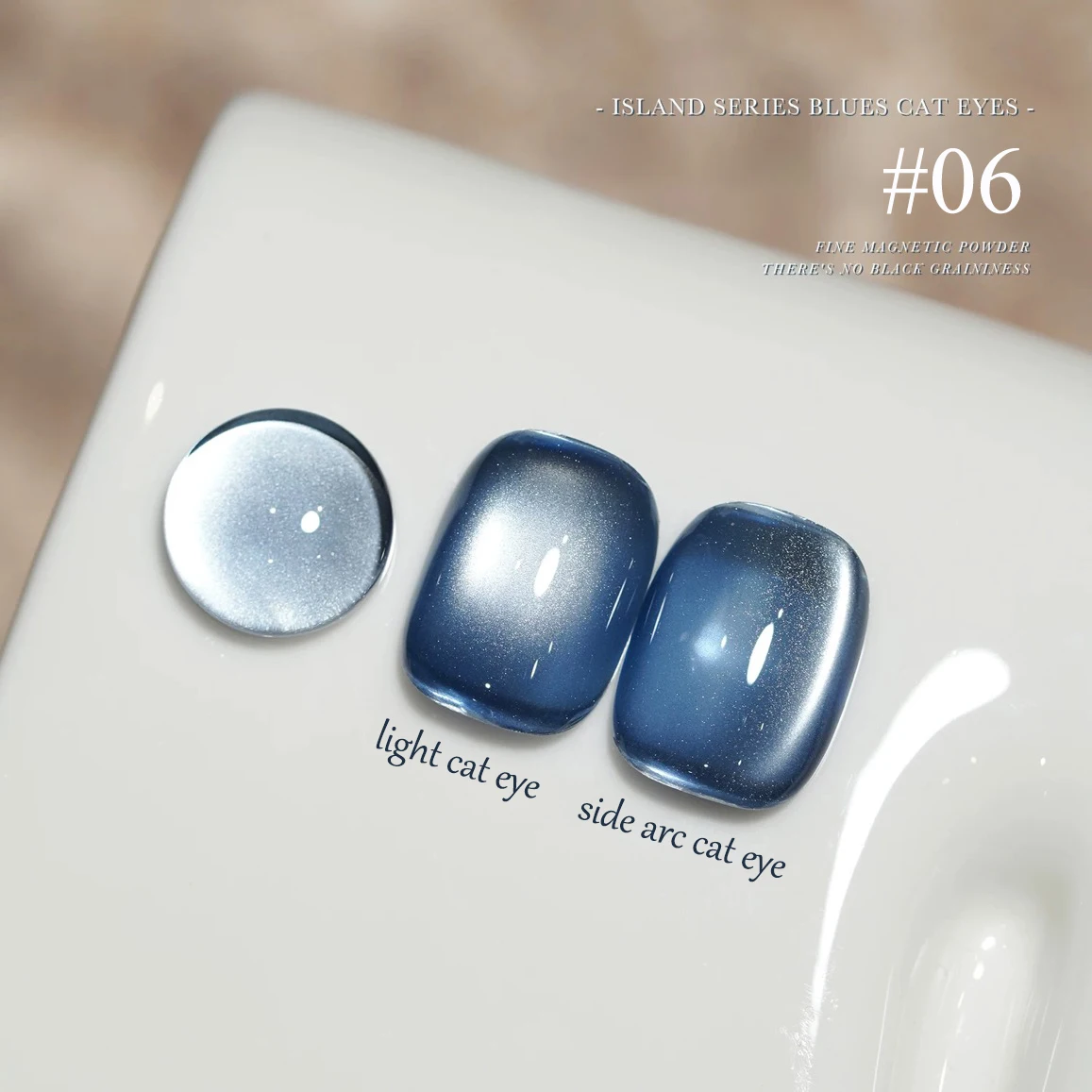 ZH 1-16 szt. Island Blue Series Cat Eye Żelowy Lakier do Paznokci Klej 2025 Nowa Letnia Flash Żarówka Cat Eye Lakier do Paznokci Zdobienie Paznokci Akcesoria do Paznokci