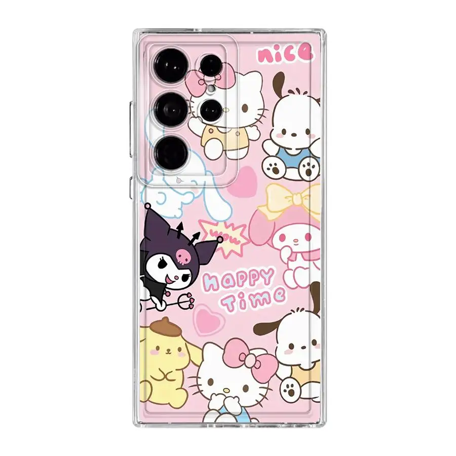 Custodia morbida per telefono per Samsung Galaxy S20 S25 Ultra S24 FE S10 Plus S22 S21 Nota 10 20 Ultra S23 Kawaii Sanrio Cinnamoroll
