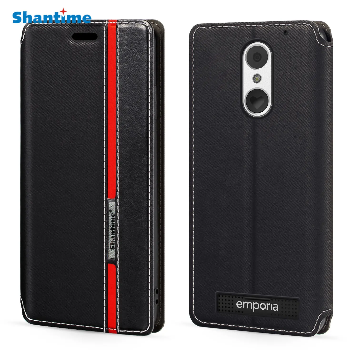 For Emporia Smart 4 Case Fashion Multicolor Magnetic Closure Leather Flip Case Cover with Card Holder 4.95 inches