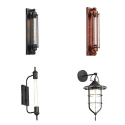 AC110V 220v Steampunk T30 Edison Bulb Lamps Art Deco Vintage Wall Sconces Lamp Home Lighting Decorative Wall Light Sconces Luz