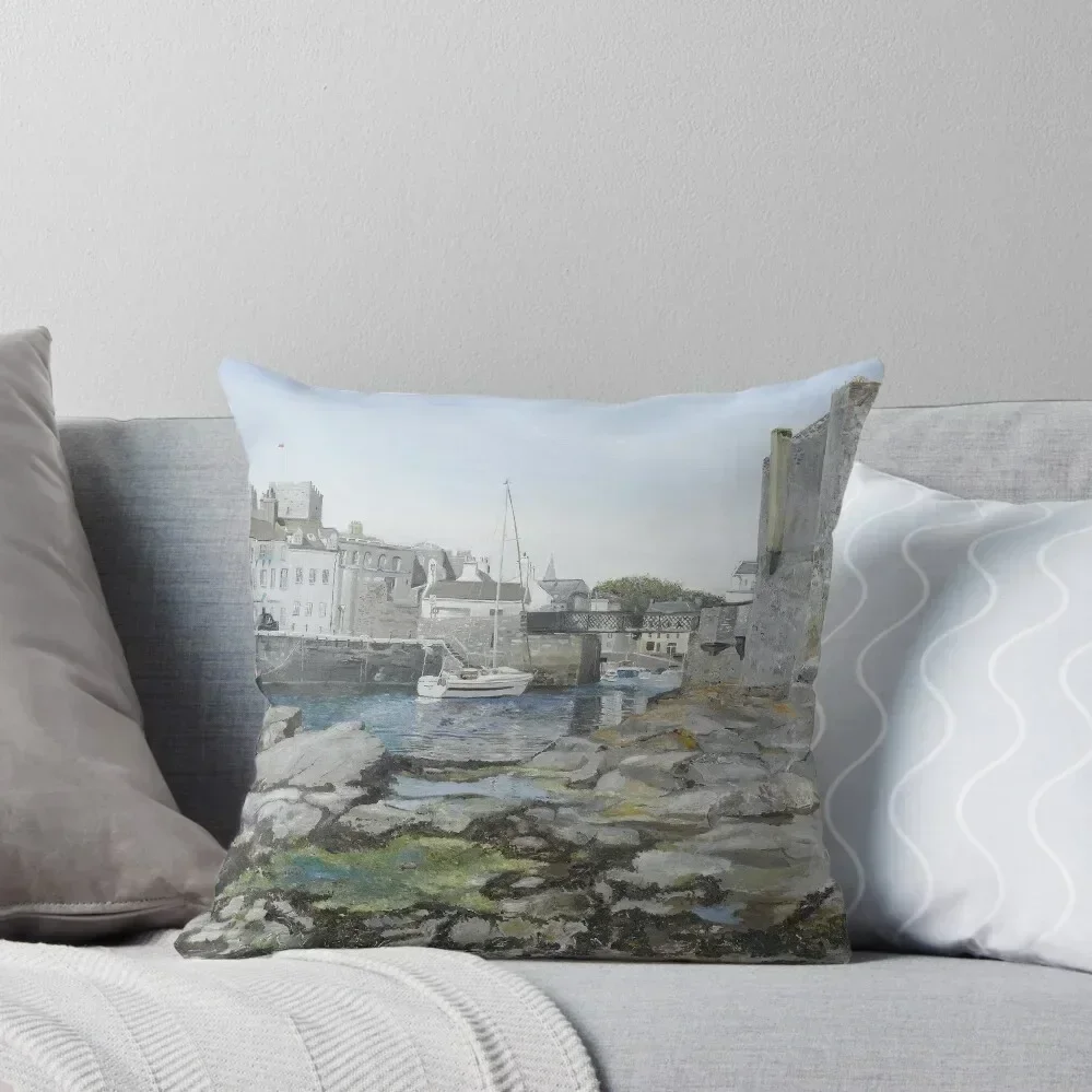 

Castletown Quay, Isle of Man Throw Pillow pillow cover christmas luxury home accessories Decorative Cover For Living Room pillow