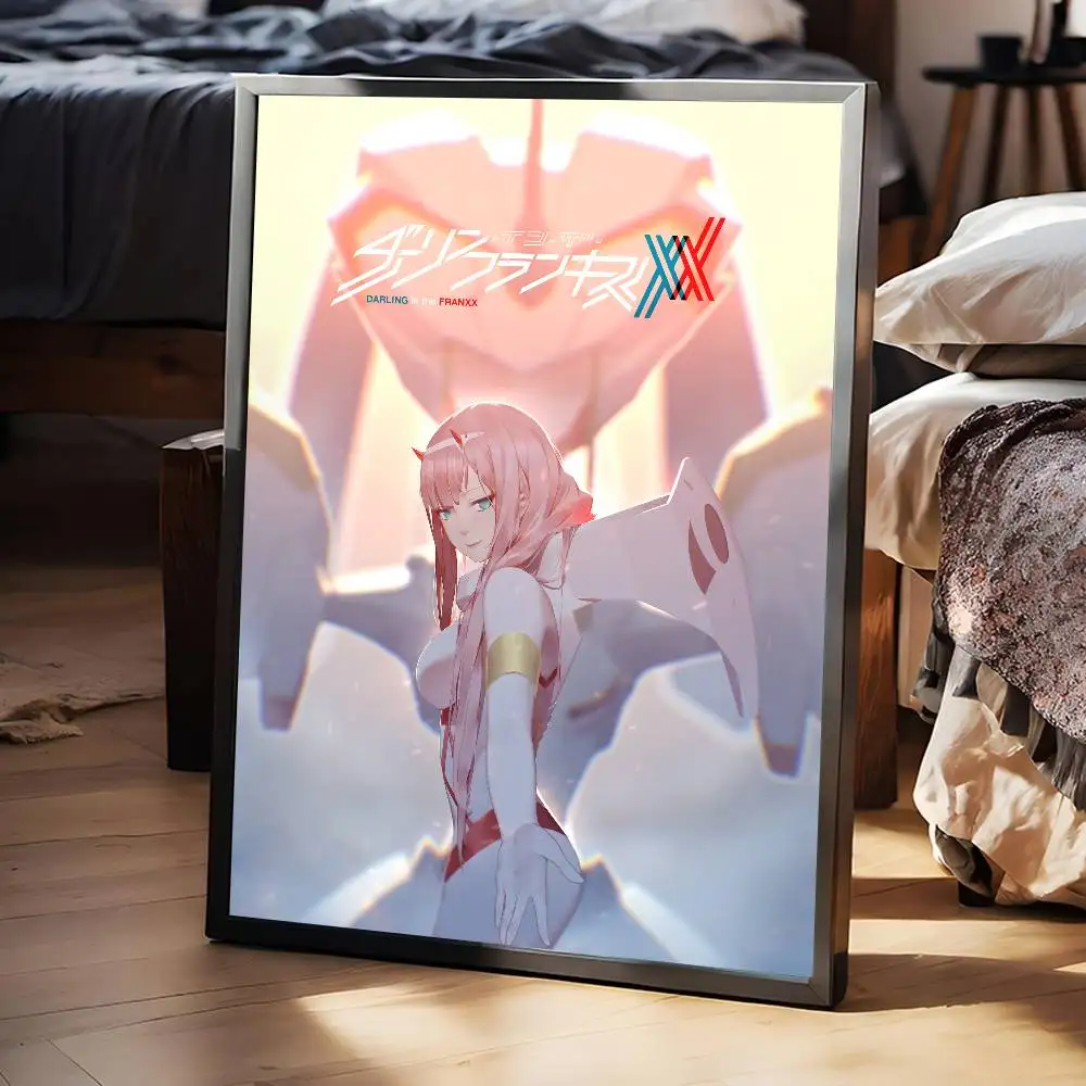 Anime Darling In The Franxx Poster Arte autoadesiva Adesivo di carta impermeabile Decorazione della parete della stanza della casa