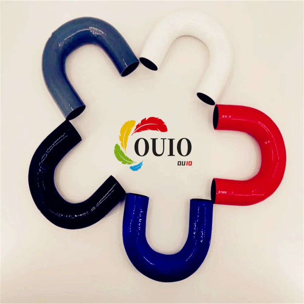 180 graden ID: 16 mm / 19 mm / 22 mm lengte 3 '' siliconen elleboogslang Joiner turbopijp