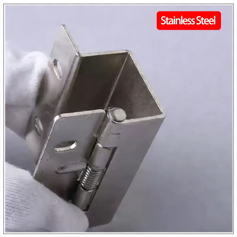 3pcs Stainless Steel Right Angle Welded Concealed Door Hinge for Industrial Machinery Equipment Hardware Accessories