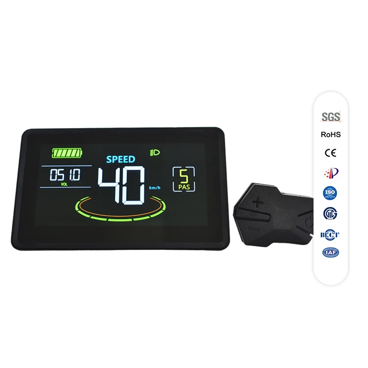 

Bicycle Monitor Electric Bicycle Color LCD Monitor Waterproof Connector Smart Monitor with USB Bicycle Computer