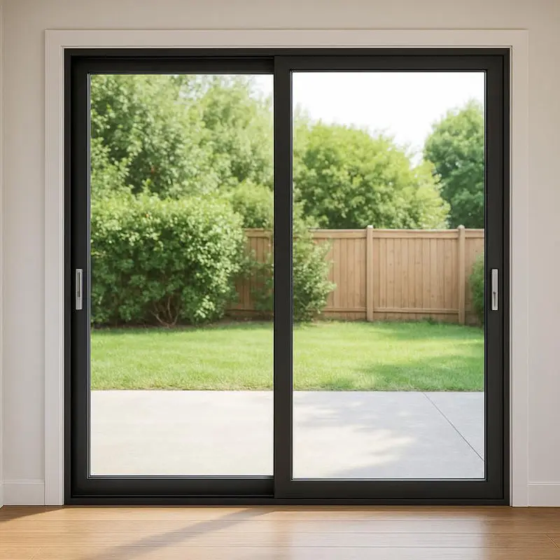 

Factory Custom Made Multiple Sizes Sliding Door Simple Design Aluminum Sliding Glass Doors High Quality Manual Patio Doors