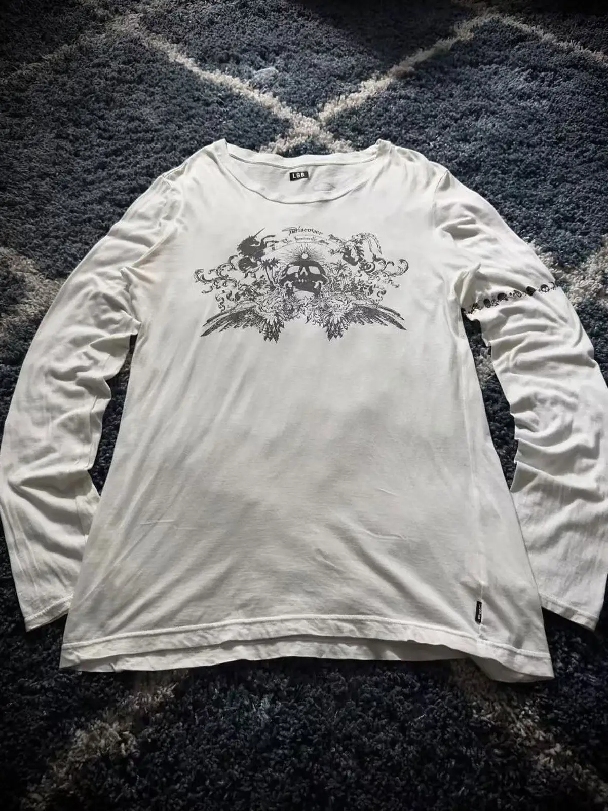 

LGB pioneer visual department rockofffantasy retro long sleeve t-shirt