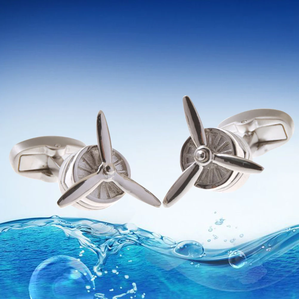 

Cufflink All-match Propeller Engine Pattern Dripping Cufflink Cuff Shirt Accessories Wedding Gifts Classic Steady Cuff Links for