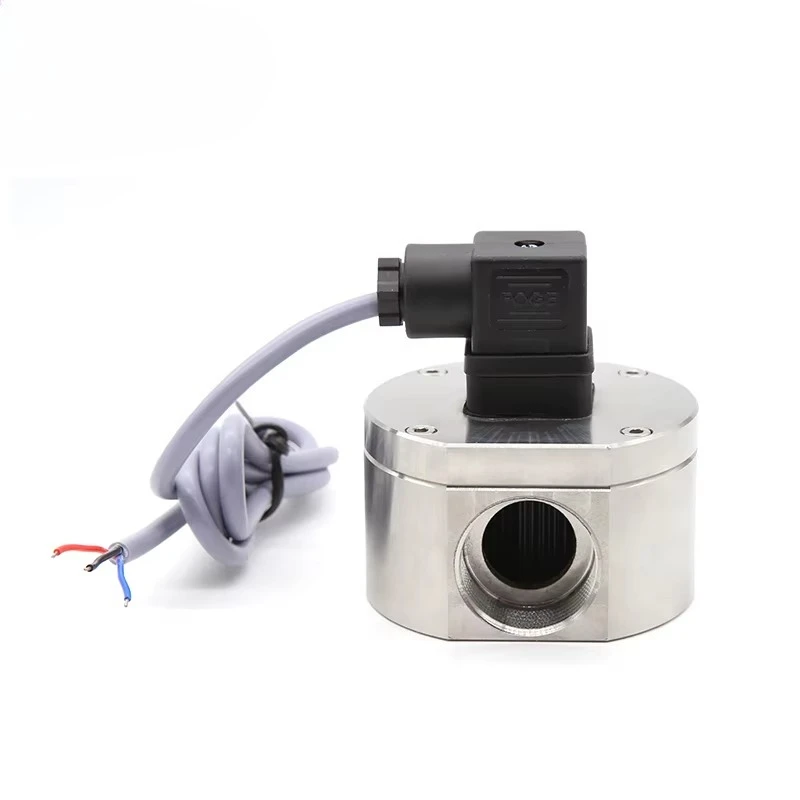ZJLCD-DN25 Diesels Flowmeter Stainless Steels Oval Gear Flow Meter Fuel Turbine Flow Sensor RS485 Pulse 10-30V Battery