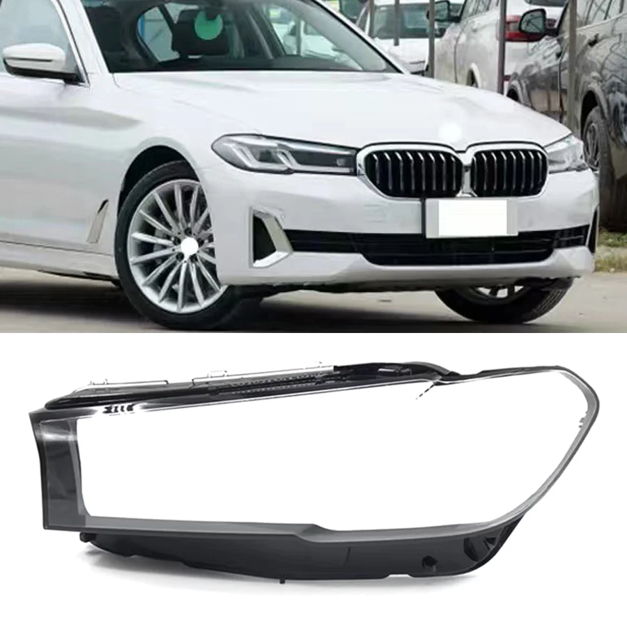 

1Pc Left/Right Headlight Cover Lampshade Shell Headlamp Shade Head Lamp Cover Glass Mask Fit For BMW 5 Series G30/G38 2021-2022