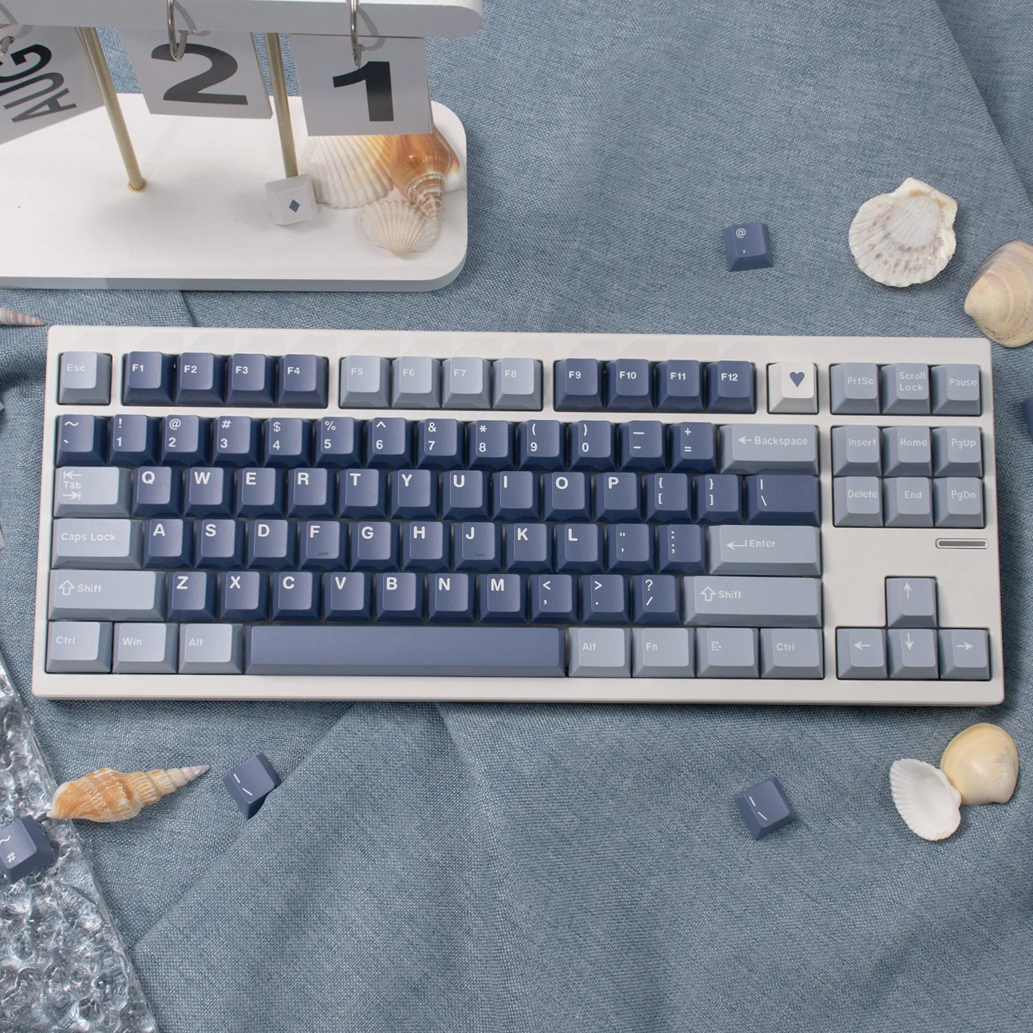 

Синие колпачки для рыбалки GMK, вишневый профиль, колпачки для клавиш из АБС-пластика с двойным выстрелом, индивидуальные индивидуальные колпачки для механической клавиатуры 61/64/87/96