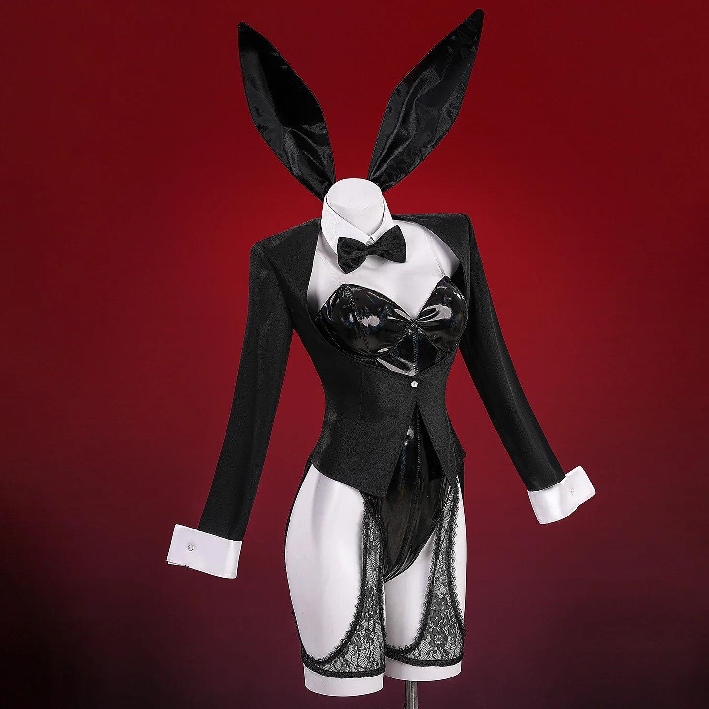 

Bunny Girl Kitagawa Marin Cosplay Costume Women Sexy Leather Bodysuit Cute Bunny Girl Uniform Halloween Carnival Perform Clothes
