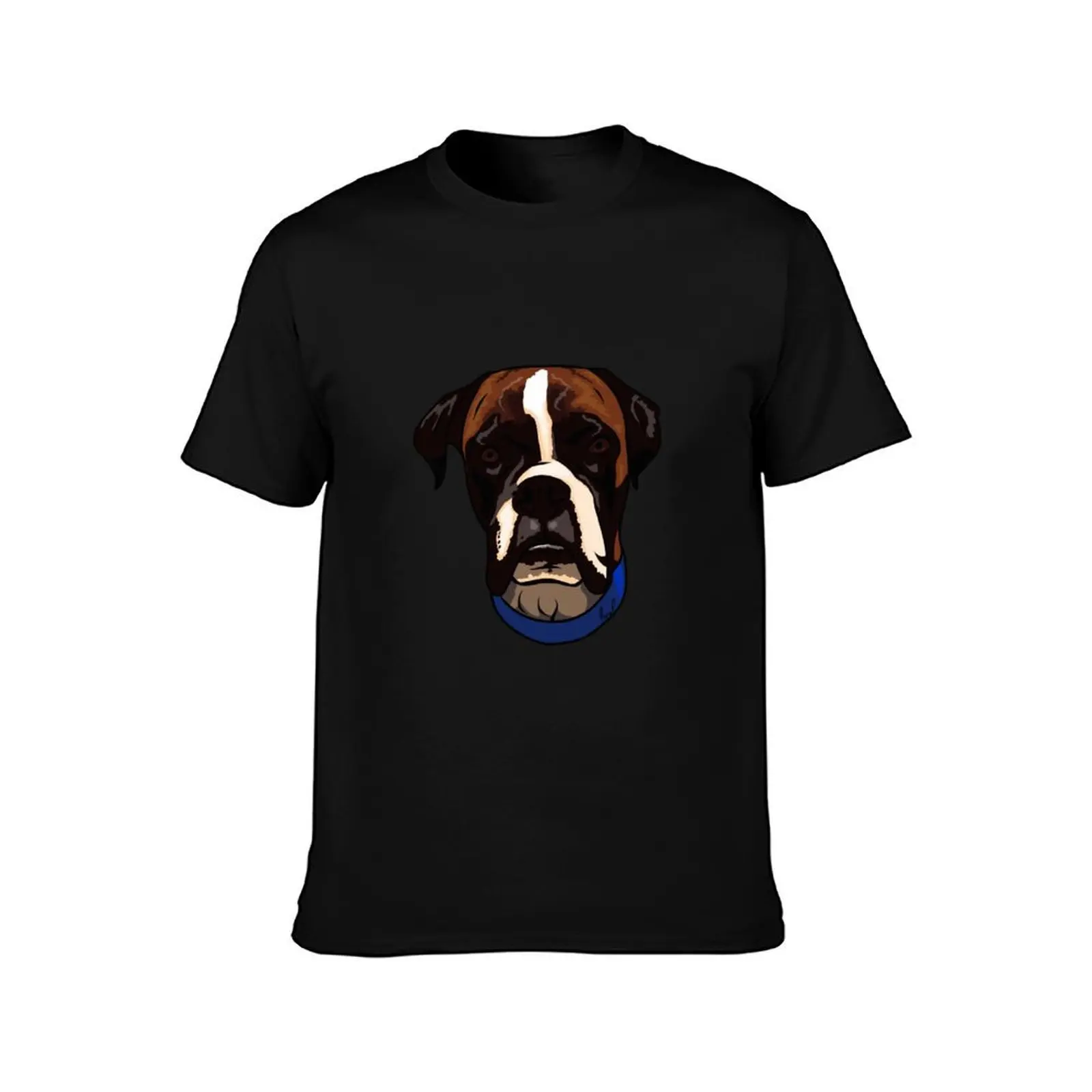 Buckley the Boxer 1 T-Shirt, Summer Casual Cotton Tee, Oversized Streetwear Tops, Vintage Graphic Print, Loose Fit Short Sleeve