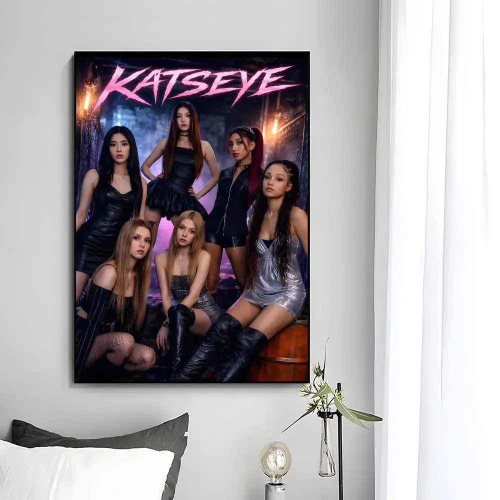 Pop Girl Group K-KATSEYE Poster Wall Art Print Decorative Mural Home Decor Gift Unframed - view 5