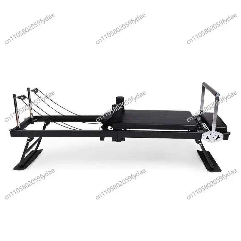 Pilates Core Bed for Home Fitness Yoga Training Bed Foldable with Rollers