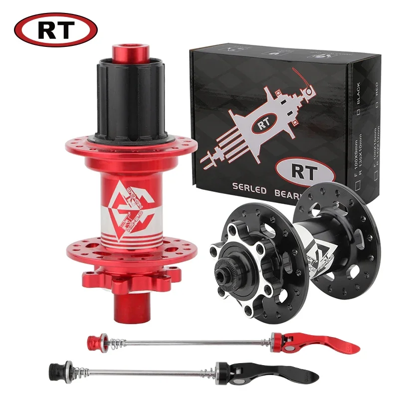 

RT велосипедная ступица MTB 32-отверстие 5-подшипниковая ступица, задняя 10*135 мм QR100 * 15 12*142 мм 8/9/10/11 скорость, быстросъемная ступица дискового тормоза MTB