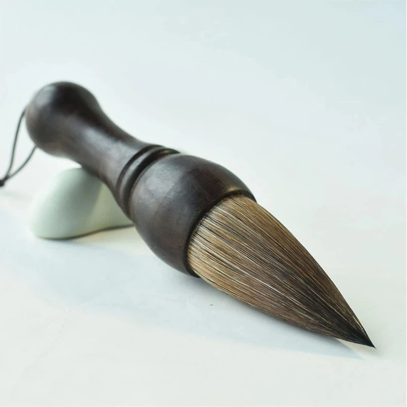 short-handle-garlic-head-hopper-shaped-calligraphy-brush-big-bucket-spring-couplets-writing-brush-chinese-painting-art-supplies