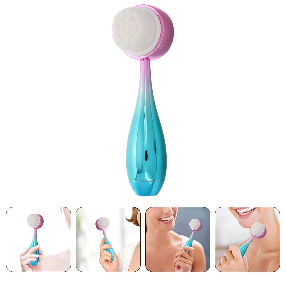 

2pcs Silicone Face Cleansing Brush Dual Sided Facial Scrubber Exfoliating Skincare Tool Deep Pore Cleaning Blackhead Removal
