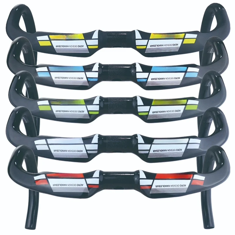 

Aero Carbon Road Handlebar 31.8mm Clamp 120mm Drop 75mm Reach Ultralight Racing Bike Handlebar 380mm 400mm 420mm 440mm