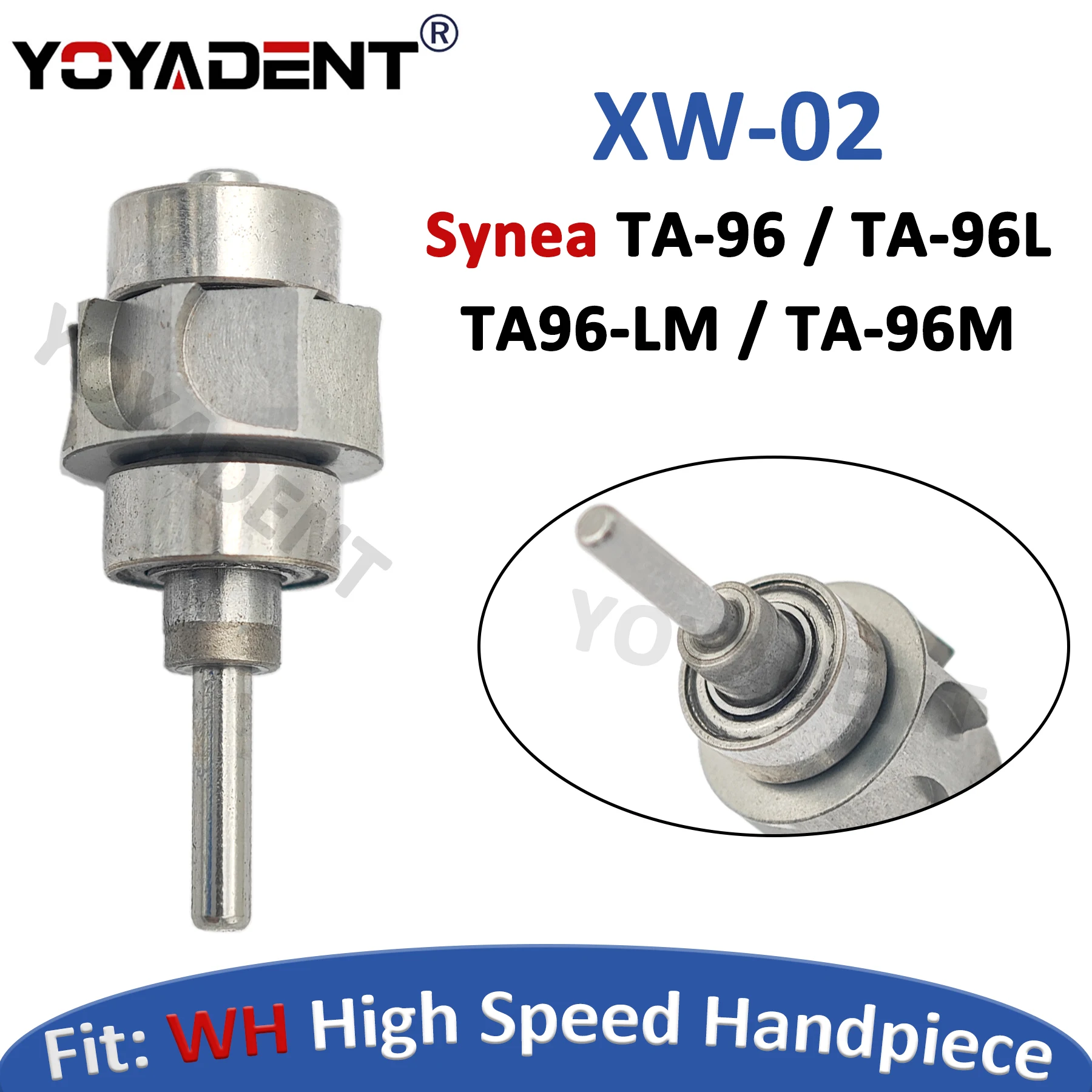 

Dental Turbine Cartridge Fit W-H Synea TA-96 Air Rotor Handpiece Cartridge High Speed Handpiece Rotor Dental Products