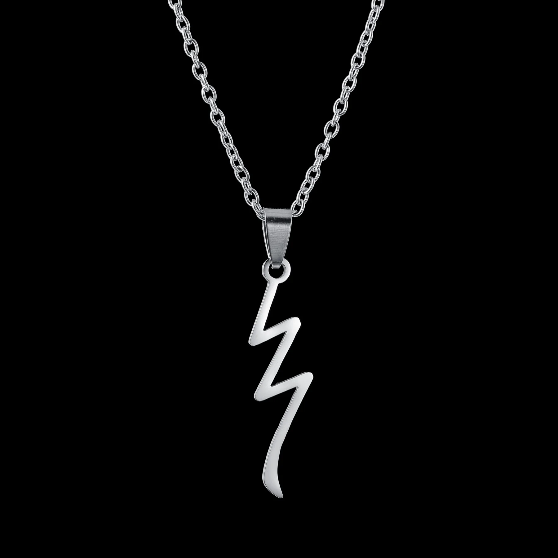 Gitar Pendant Necklaces for Women Men Stainless Steel Choku Rei Hollow Myo Necklace Choker Chain Male Jewelry Wholesale