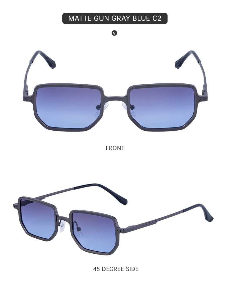 Kleine Rechteckige Steampunk-Sonnenbrille für Herren 2026 Luxusmarke Klassische Quadratische Punk-Sonnenbrille für Männer Vintage-Brillen UV400 – Detail 16