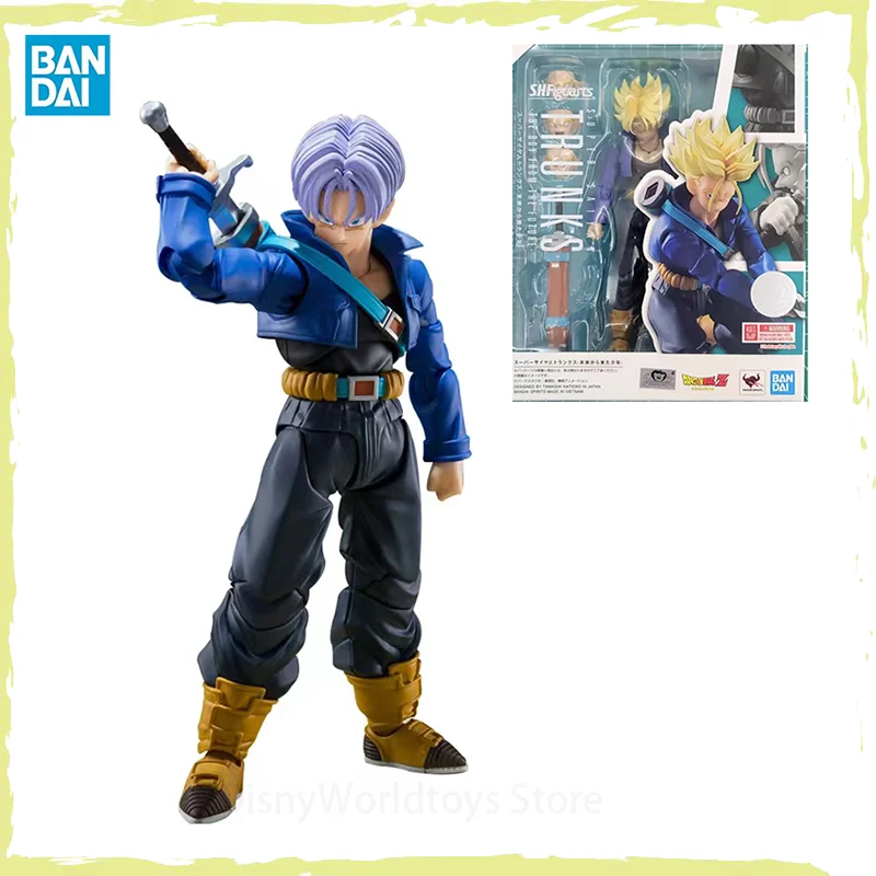 

100% Original Bandai S.H.Figuarts SHF Super Saiyan Trunks Boy from the Future Dragon Ball Z In Stock Anime Collection Figures