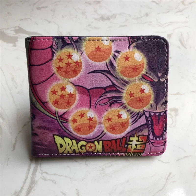 Dragon Ball Anime Foldable Wallet Goku Vegeta IV Women Men Card Clip Bag Children Cartoons Cosplay Wallets Birthday Gifts
