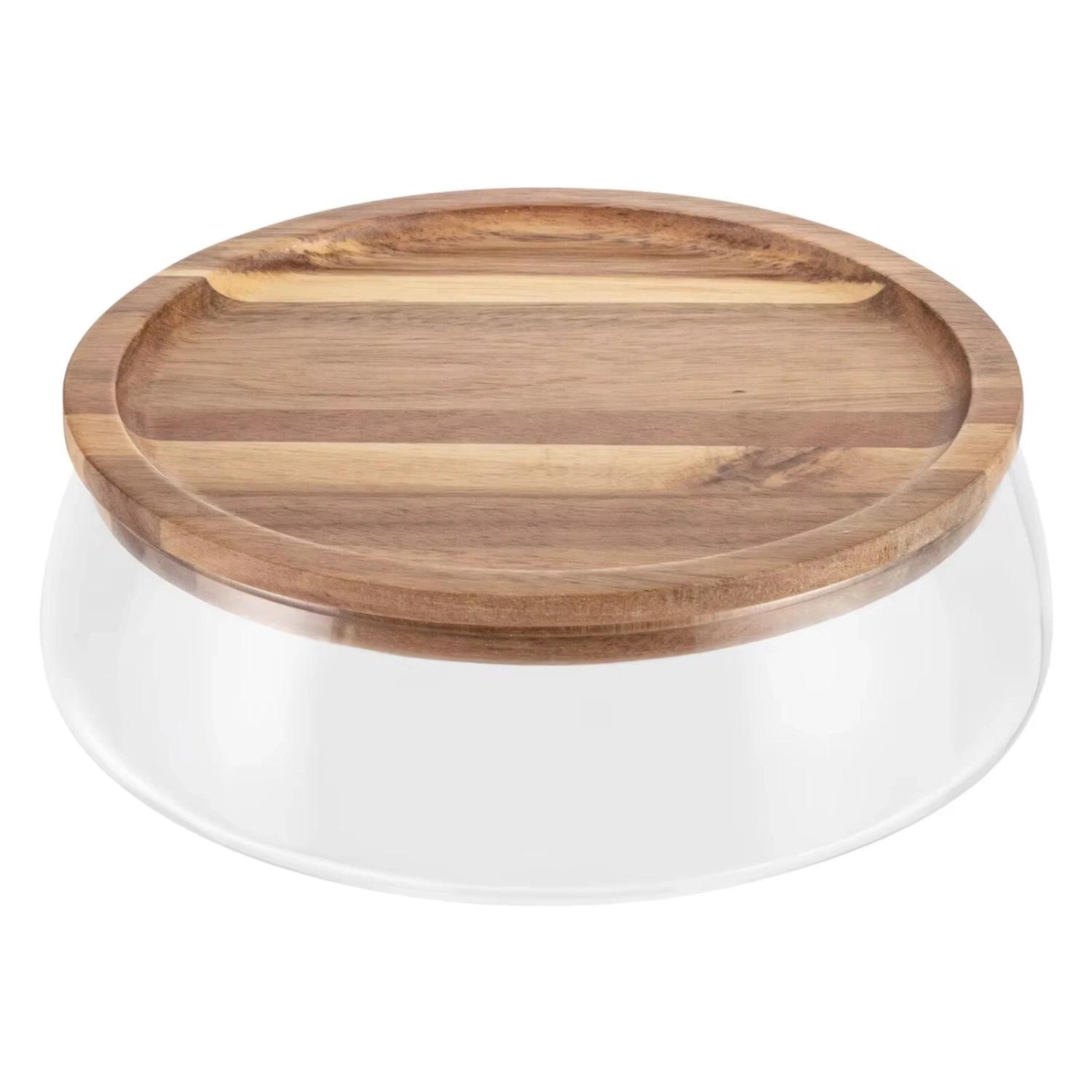 

Glass Candy and Nuts Serving Container Round Snack Snack Tray Storager Bowls