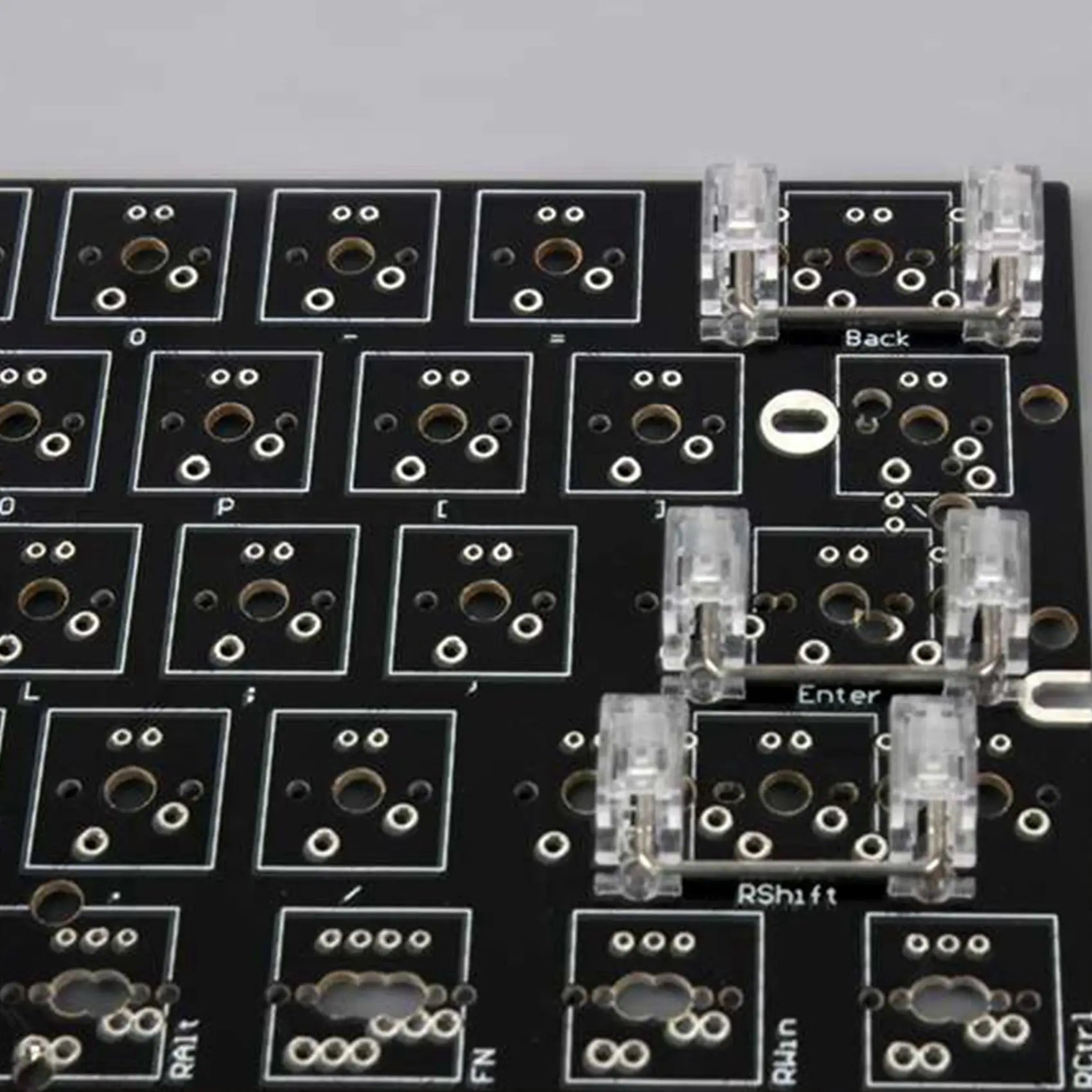 

2X Mechanical Keyboard Cherry Mx Switch Pcb Mounted Cherry Stabilizer Clear Transparent Case
