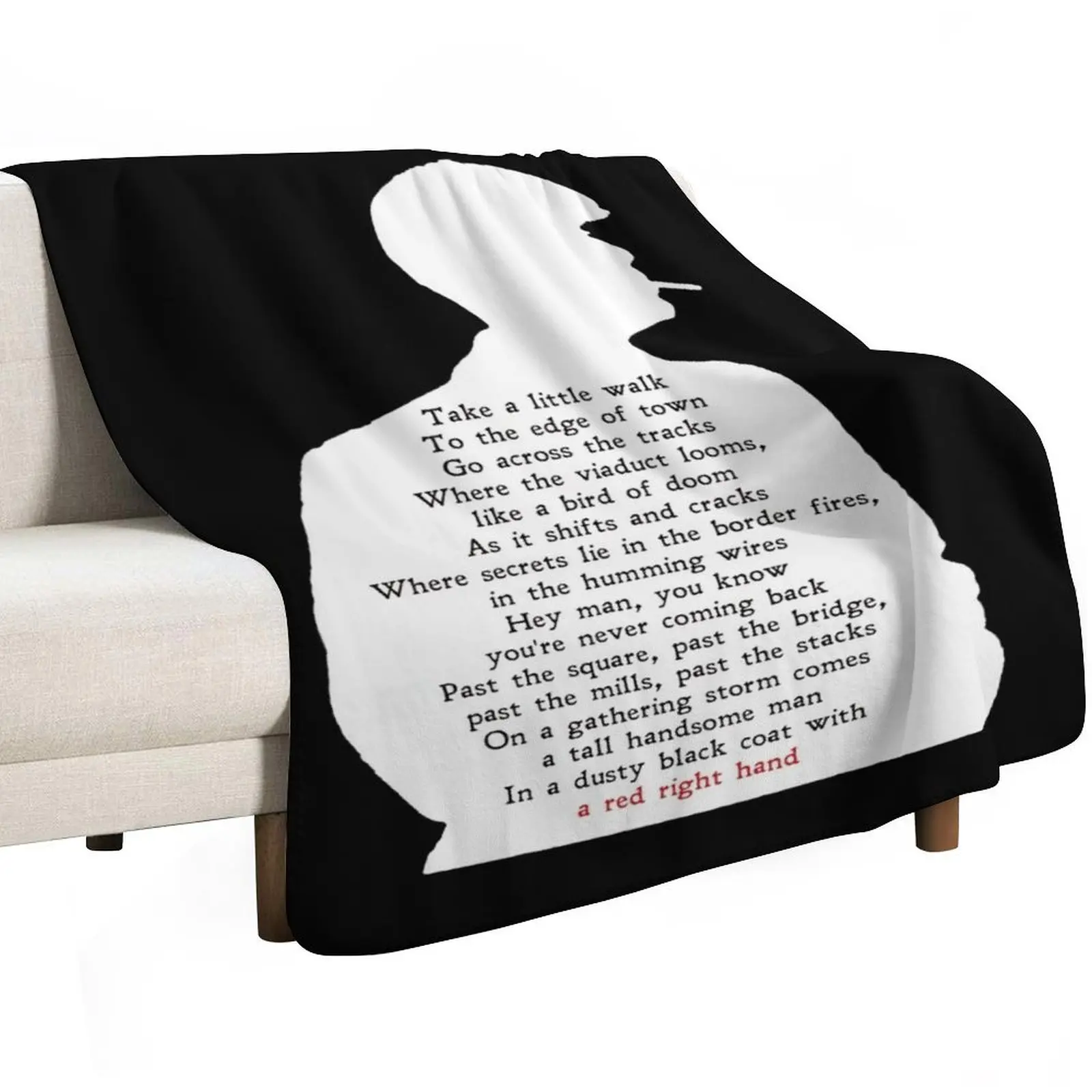 

Peaky Lyrics White Throw Blanket Moving Thermal For Baby Kid'S Blankets