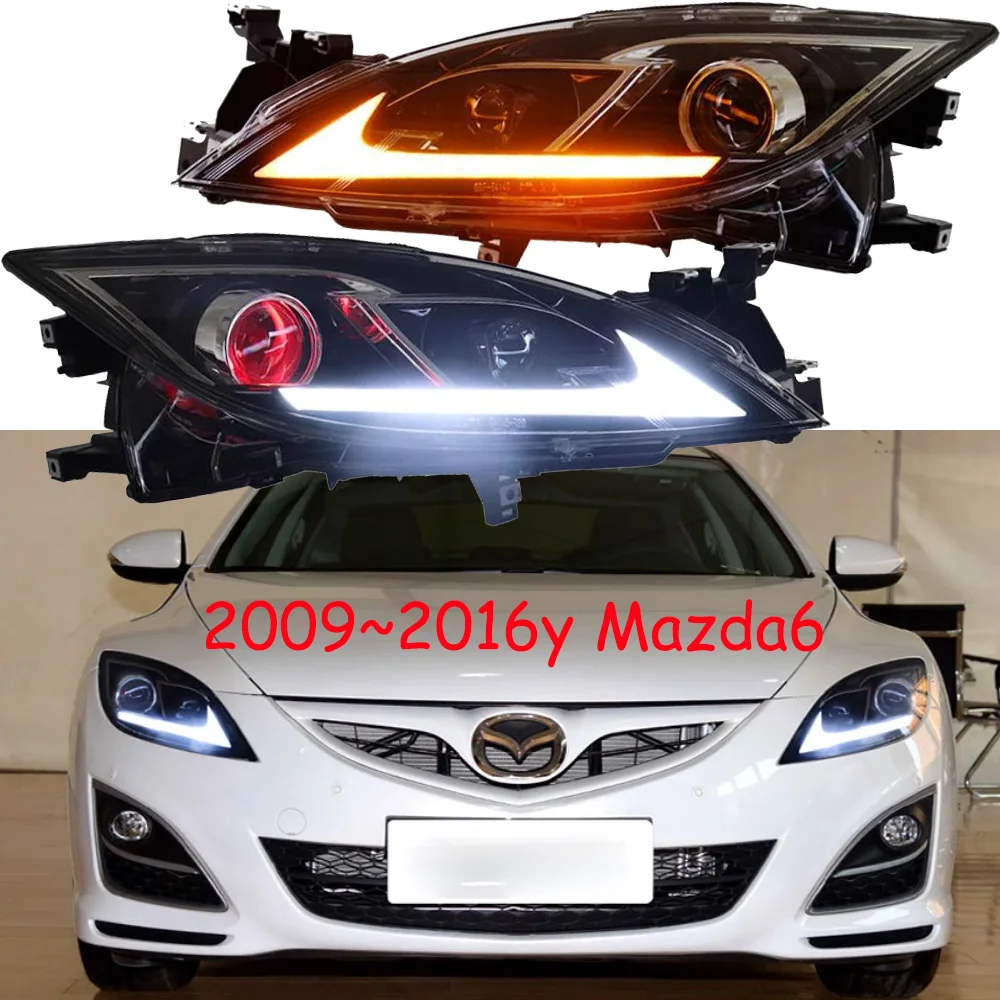 

Автомобильный передний фонарь для Mazda6, дневные фары, 2009 ~ 2016y, светодиодные автомобильные аксессуары, противотуманные фары DRL для фар Mazda6