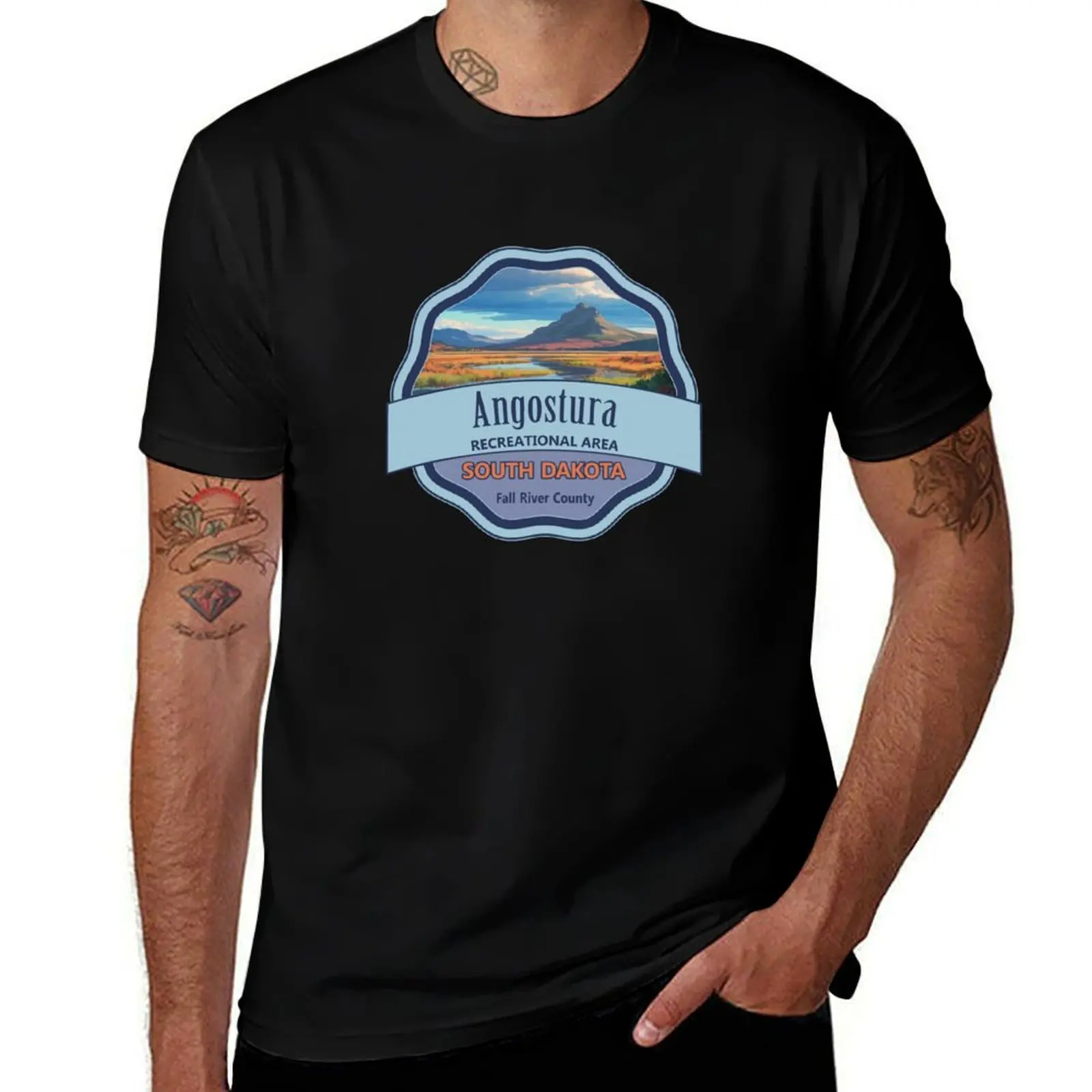 

Angostura Recreation Area, Fall River County, South Dakota T-Shirt anime figures blue lock heavy weight t shirts for men