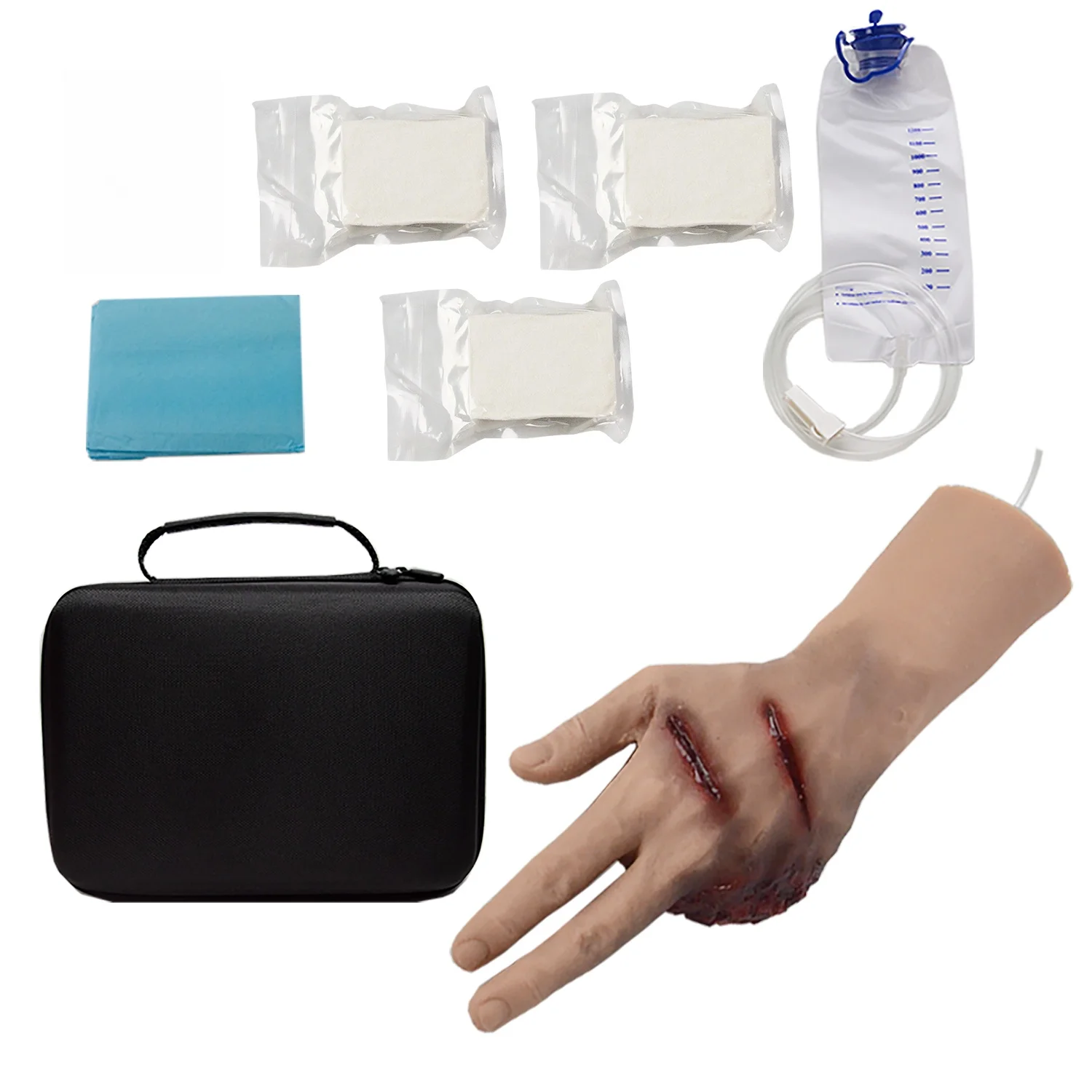 

Blast Wound Amputated Fingers Hand Model for Medical Training