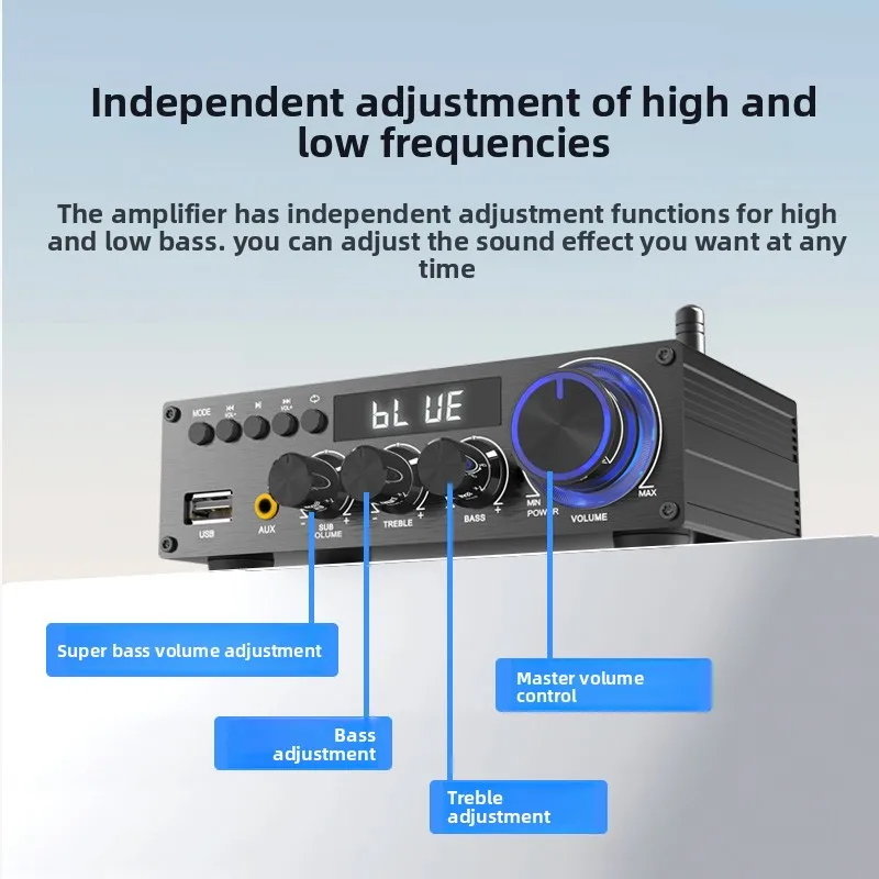 Lepai T1 بلوتوث 5.1 مضخم رقمي 2.1 قناة محوري فك تشغيل USB بدون فقدان مكبر كهربائي عالي