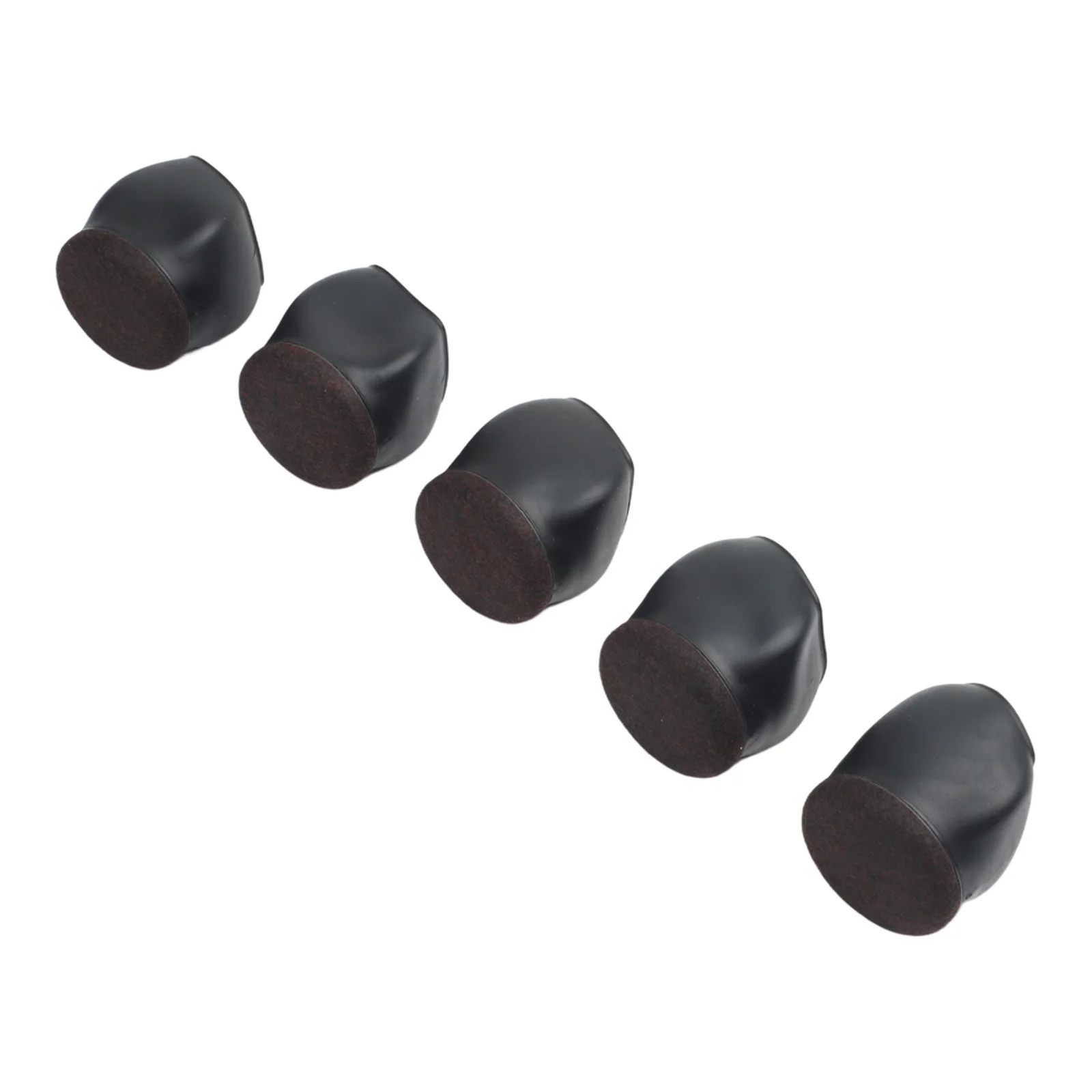 5Pcs TPE Chair Wheel Stoppers Black For Furniture Legs Floor Protection Silent Rolling Office Home Chair Accessories